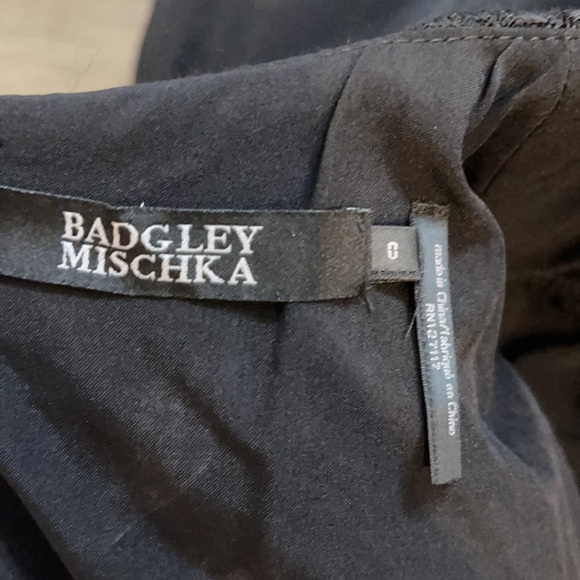 Vintage Badgely Mischka Textured Waffle Knit Little Black Cocktail Dress - Picture 14 of 16